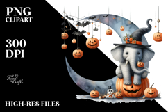 Halloween Elephant with Hanging Jack-o&#039;-lanterns, High-Res Product Image 2