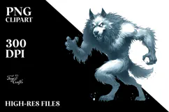 Funny Werewolf, Digital Art PNG Product Image 2