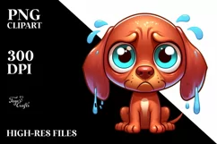Crazy Vizsla Cartoon Funny Clipart Product Image 3