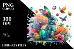 Colorful Bunny Made of PNG Product Image 2