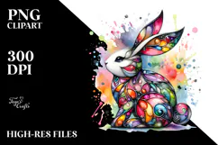 Colorful Bunny Made of PNG Product Image 2