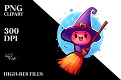 Cute Vibrant Broom Sublimation Clipart Product Image 2