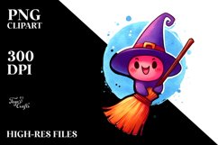 Cute Vibrant Broom Sublimation Clipart Product Image 3