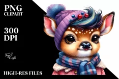 Cute Humorous Baby Deer PNG Product Image 3
