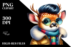 Cool Baby Deer, Vibrant PNG Product Image 2