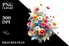 Vibrant Small Daisy | Clipart Product Image 2