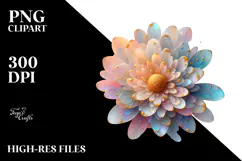Glossy Chrysanthemum Made of PNG Product Image 2