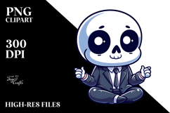 Cartoony Sugar Skull Suit Curiosity PNG Product Image 2