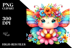 Butterfly Vibrant Colors Cartoon-Style Product Image 2