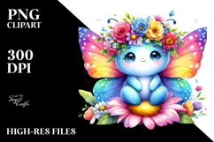 Butterfly Vibrant Colors Cartoon-Style Product Image 2