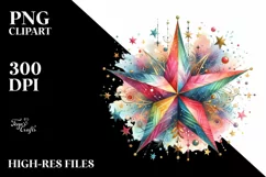 Colorful Star Sun es Sun Hat | Sublimation Clipart Product Image 3