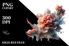 Abstract Shiny Carnation Sublimation Clipart Product Image 1