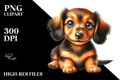 Whimsical Baby Dachshund PNG Product Image 2