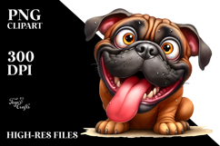 Bullmastiff Crazy Looking Watercolor Product Image 2