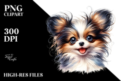 Whimsical Baby Papillon PNG Product Image 2