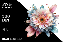 Glossy Gerbera PNG Product Image 2