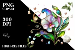 Watercolor Luxury Flower Splash Clipart Product Image 3
