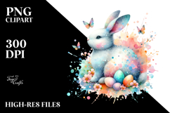 Colorful Pastel Bunny made of PNG Product Image 2