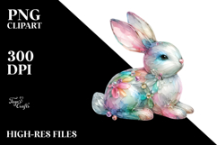Colorful Pastel Bunny made of PNG Product Image 2