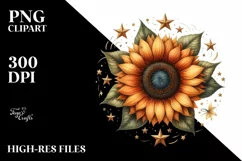Sunflower Stars Vintage | Clipart Product Image 3