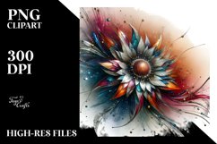 Abstract Artistic Gerbera Sublimation Clipart Product Image 3