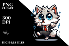 Wolf with Bow Tie, Dramatic PNG Product Image 2