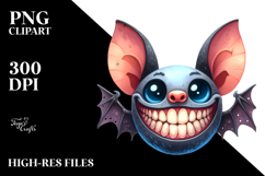 Funny Halloween Bat PNG Product Image 2