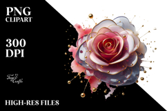 Glossy Rose in Material, PNG Product Image 2