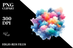 Colorful Abstract Cloud, Transparent PNG Product Image 2