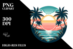 Tropical Island Sunset, 20 oz Tumbler PNG Product Image 2