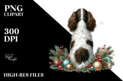 English Springer Spaniel with Christmas Decor, High-Res PNG Product Image 2