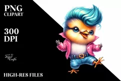 Dancing Baby Bird, Excited PNG Product Image 3
