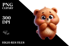 Partying Bear with Oversized Sunglasses, PNG Product Image 2