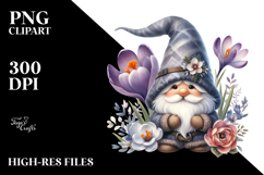 Gnome with Big Hat Watercolor PNG Product Image 2