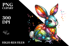 Colorful Bunny made of PNG Product Image 2