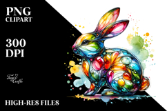 Colorful Bunny made of PNG Product Image 2