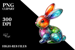 Colorful Bunny made of PNG Product Image 2