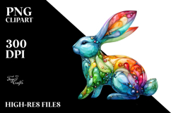 Colorful Bunny made of PNG Product Image 2