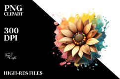 Abstract Sunflower Clipart Product Image 3
