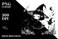 Gothic Quirky Witch | Tshirt|Tumbler|Mug|Clipart Product Image 1