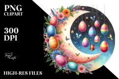 Eggs Hanging on Half Moon, PNG Product Image 2