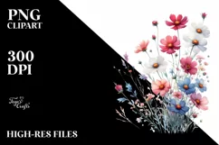 Wild Flower Watercolor Art | Clipart Product Image 3