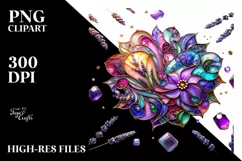 Watercolor Luxury Flower Splash Clipart Product Image 3