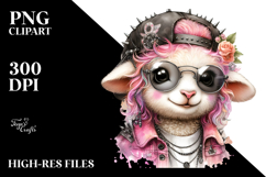 Watercolor Cow with Party Hat, High-Res PNG Product Image 2