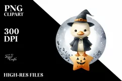 Cute Halloween Duck, High-Res PNG Product Image 3