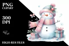 Whimsical Snow Man, Transparent PNG Product Image 2
