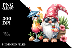 Whimsical Gnome in Summer Clothes PNG Product Image 2