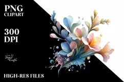 Abstract Shiny Freesia, Transparent PNG Product Image 1