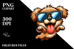 Cartoony Puppy with Sunglasses, PNG Product Image 2