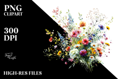 Colorful Wild Flowers | Clipart Product Image 2